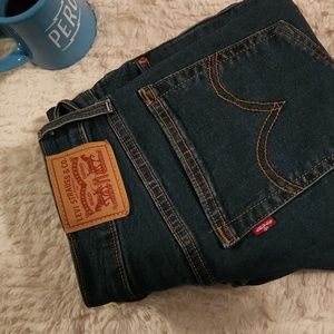 Levi's High Waist Wedgie Skinny Blue Jeans, 29